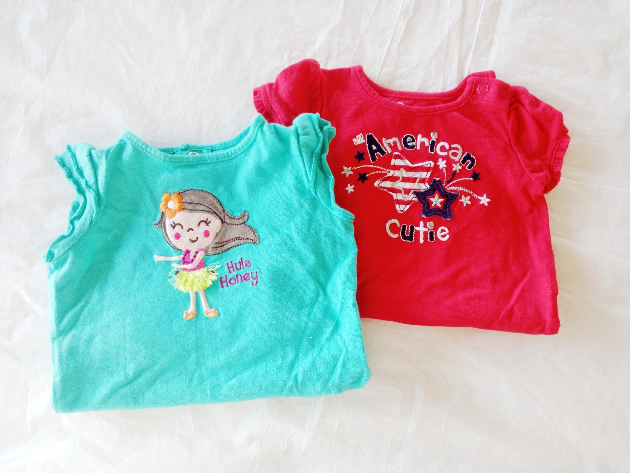 Jumping Beans Baby Girl American Summer Onesie Bundle