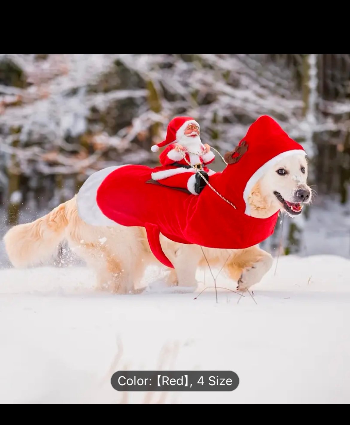 Santa Dog Costume Christmas Pet Clothes