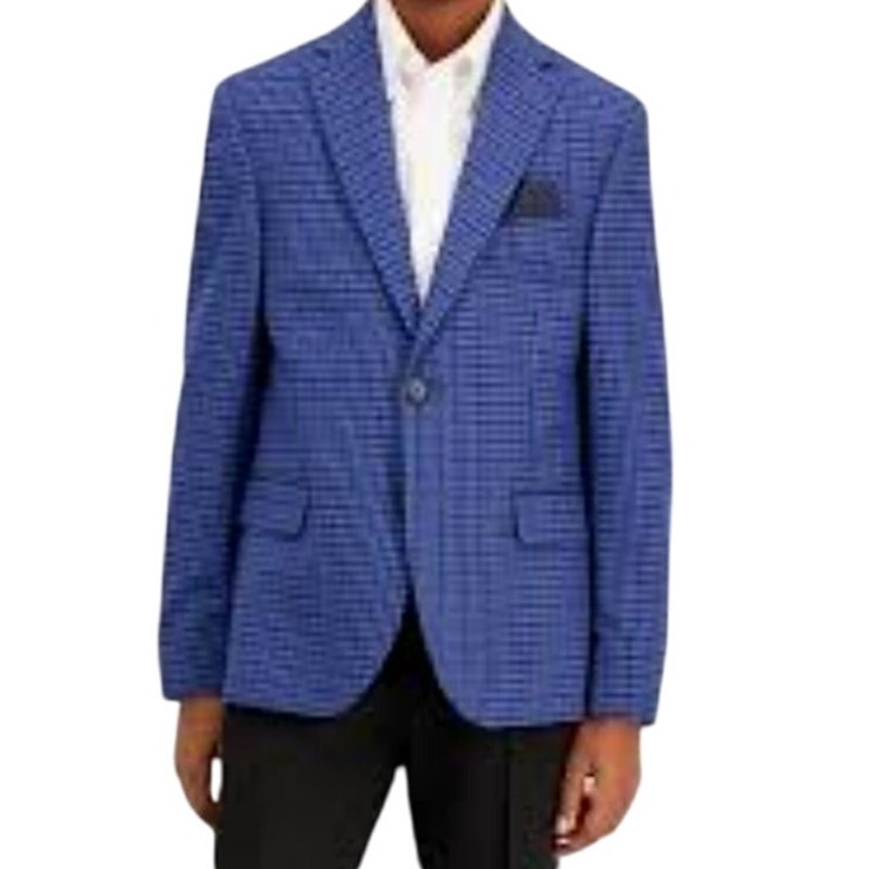 B By Brooks Brothers Big Boys Classic Fit Stretch Suit Jacket Size 12R 6048