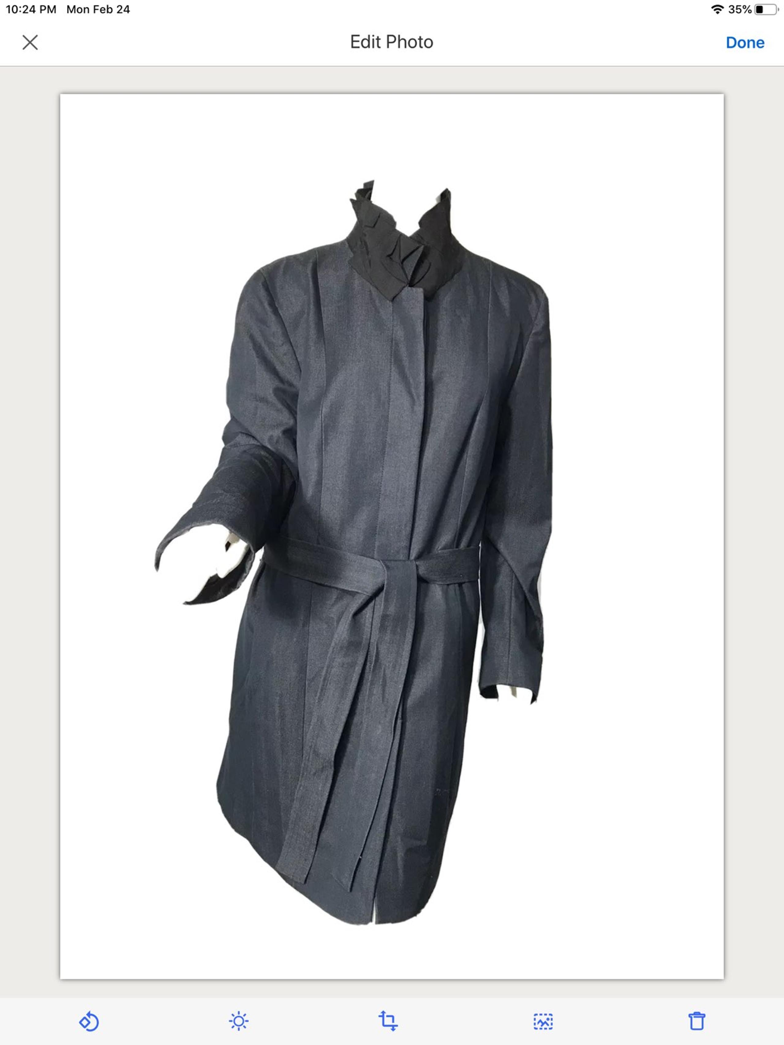 Tahari Ruffle mock neck size Large