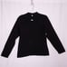 1980s Carly St Claire Sweater Black Beaded Embroidered Mock Neck Top Sz Small