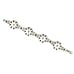 Nicky Butler Sterling Silver 925 Garnet Peridot Designer Flower NB Bracelet 8