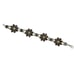 Nicky Butler Sterling Silver 925 Garnet Peridot Designer Flower NB Bracelet 8