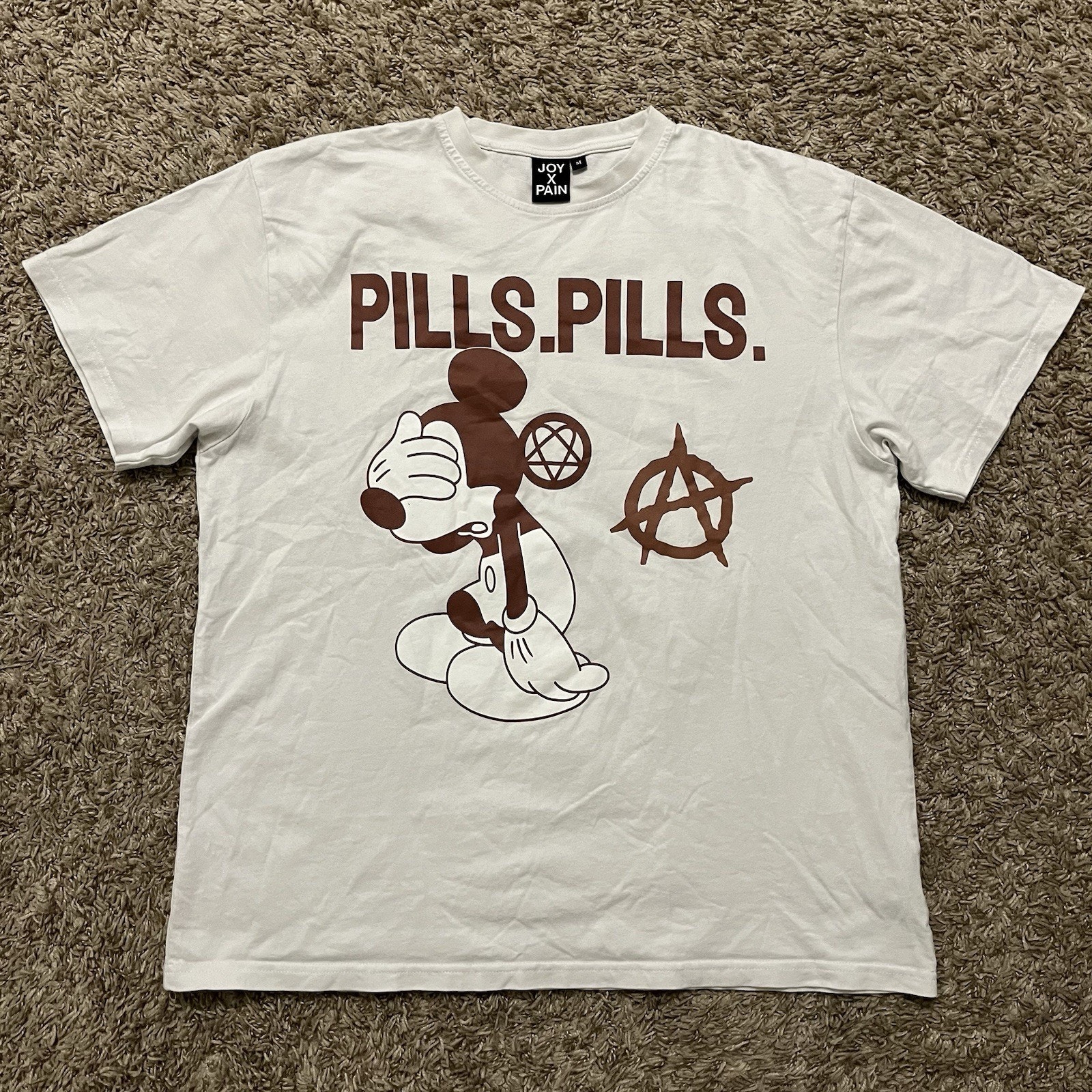 Sicko Born From Pain X Joy Divizn Ian Connor Pills Pills Tee Shirt Medium