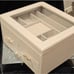 At Home 3-Tier Transparent Window Jewelry Storage Organizer- Champagne/Gold