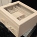 At Home 3-Tier Transparent Window Jewelry Storage Organizer- Champagne/Gold
