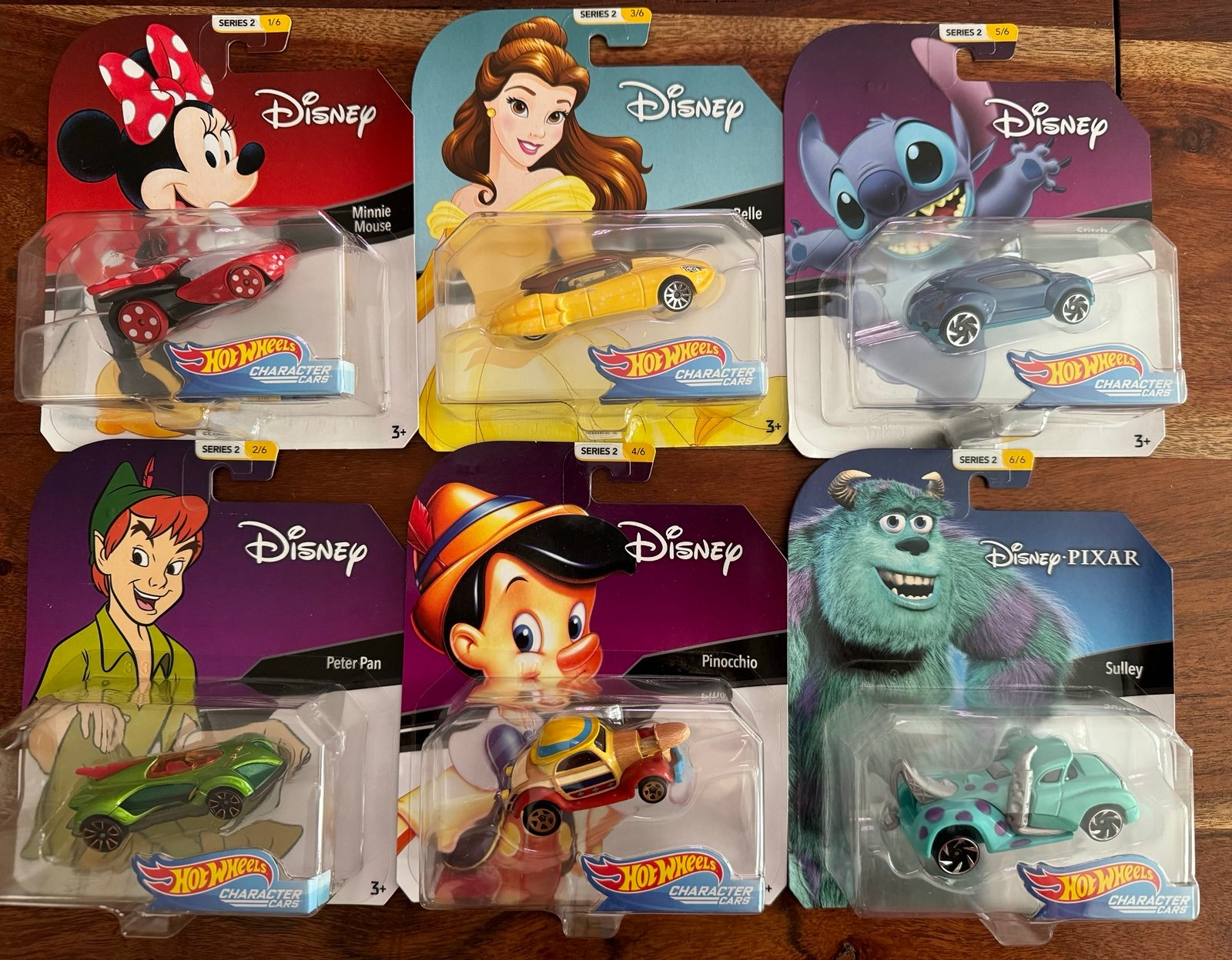 Hot Wheels Character Cars - Disney Series 2 - Full Set