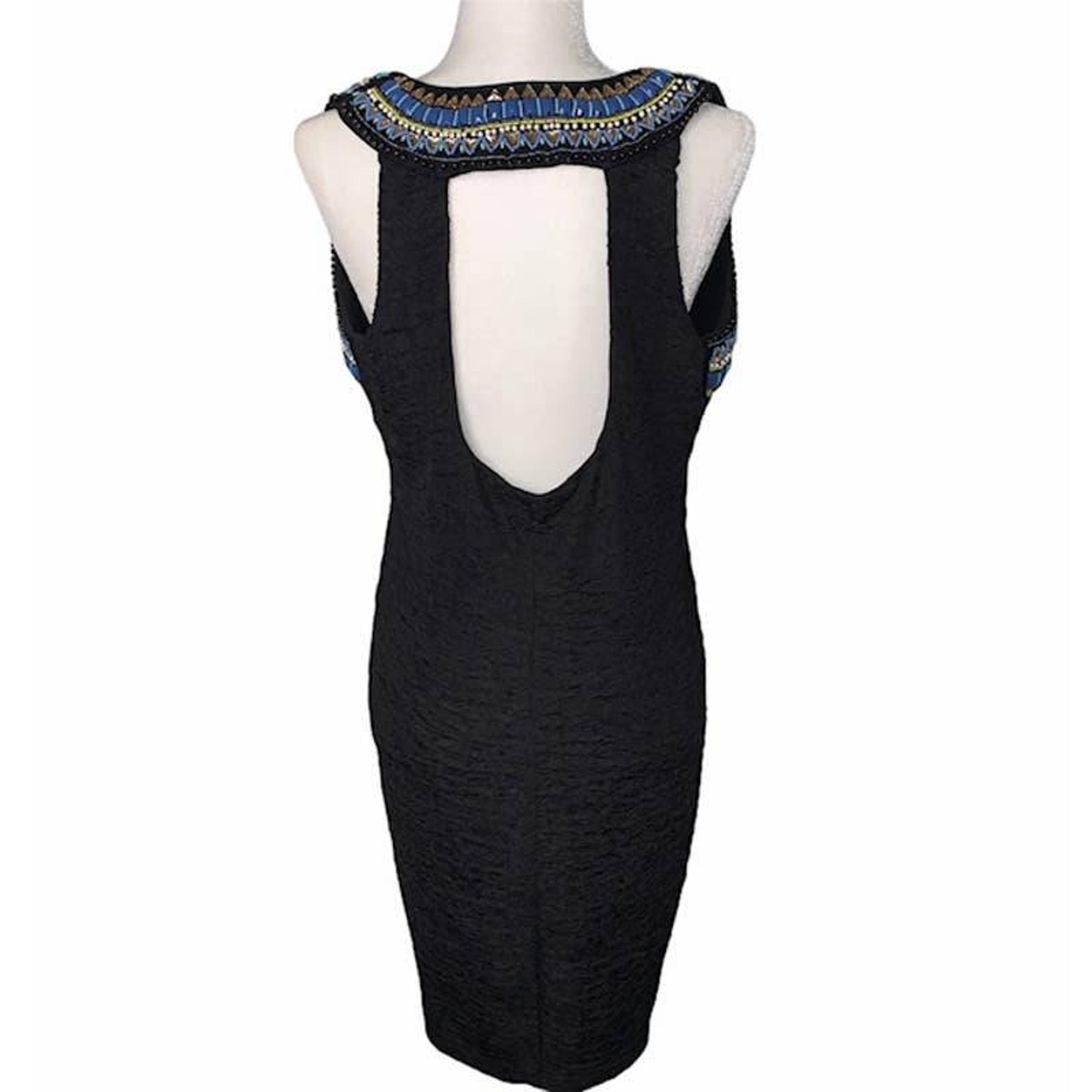 H&M Black Bodycon Rhinestone Dress *EUC*
