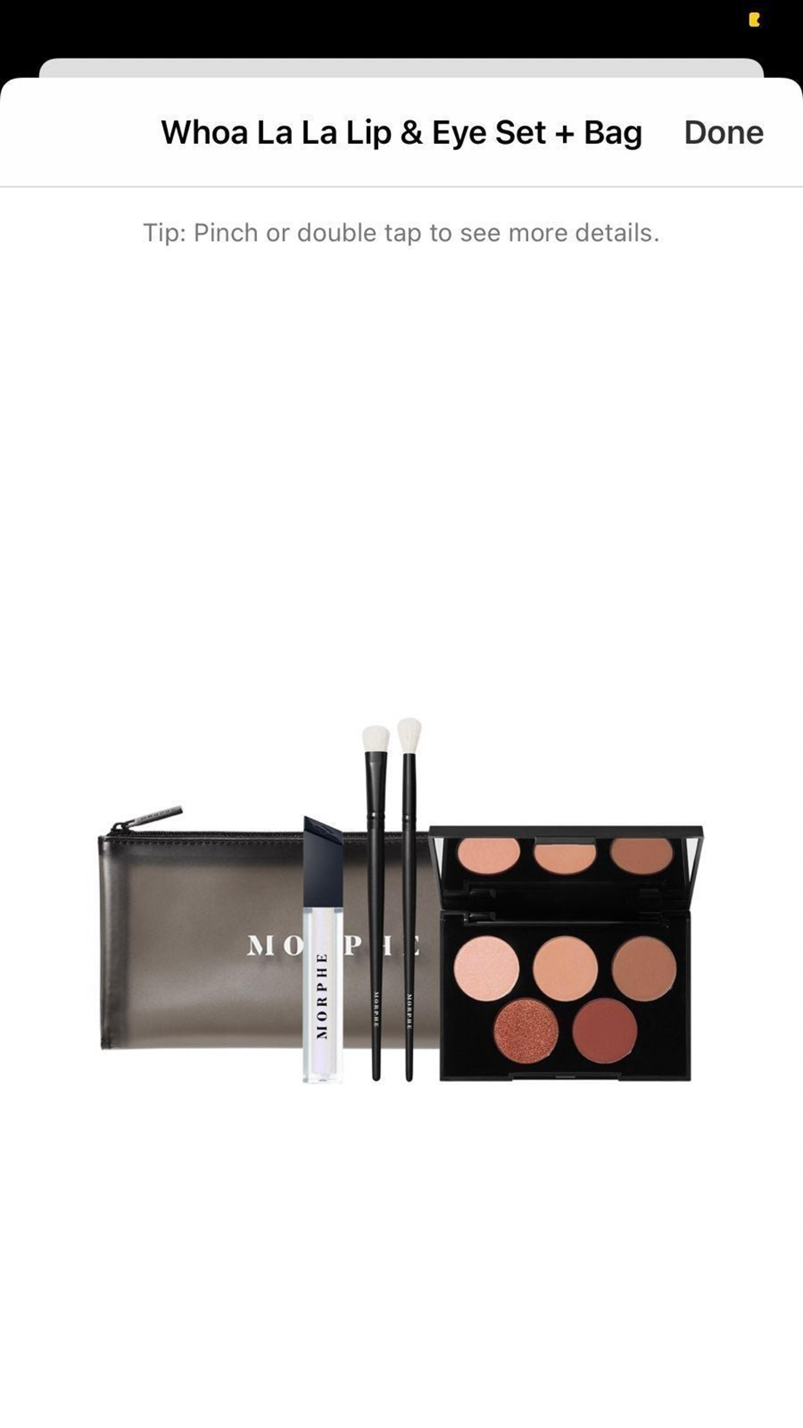 Morphe Lip & eye set & bag