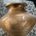 1800 century rare brass pot lota kalash holly water hindu god maditation prayer