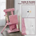 SMILE MART 36 Cat Tree with Condos and Scratching Post Tower, Pink