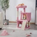 SMILE MART 36 Cat Tree with Condos and Scratching Post Tower, Pink