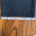 Men's Artful Dodger Bruiser Floral Embroidered Black Jeans Zip Fly 42x36