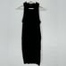 James Perse Dress Black Blouson Tank Stretch Jersey Pull On Mini Size 0 (XS)