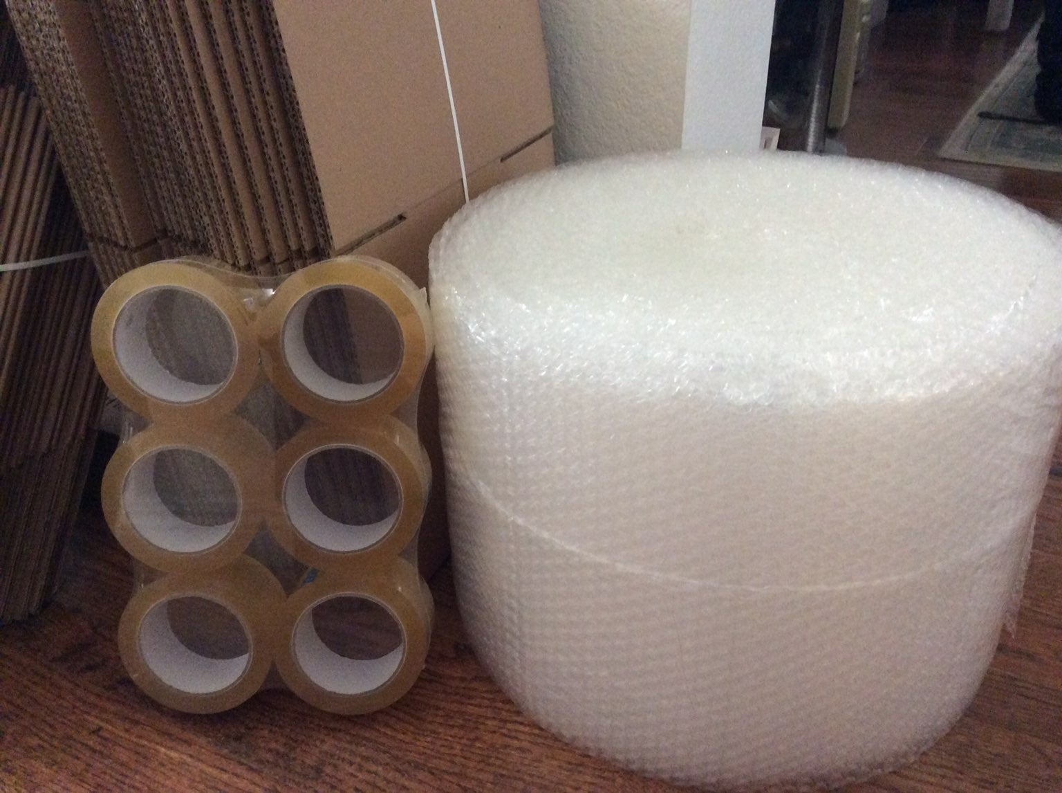 shipping supplies-boxes & Tape & Bubble