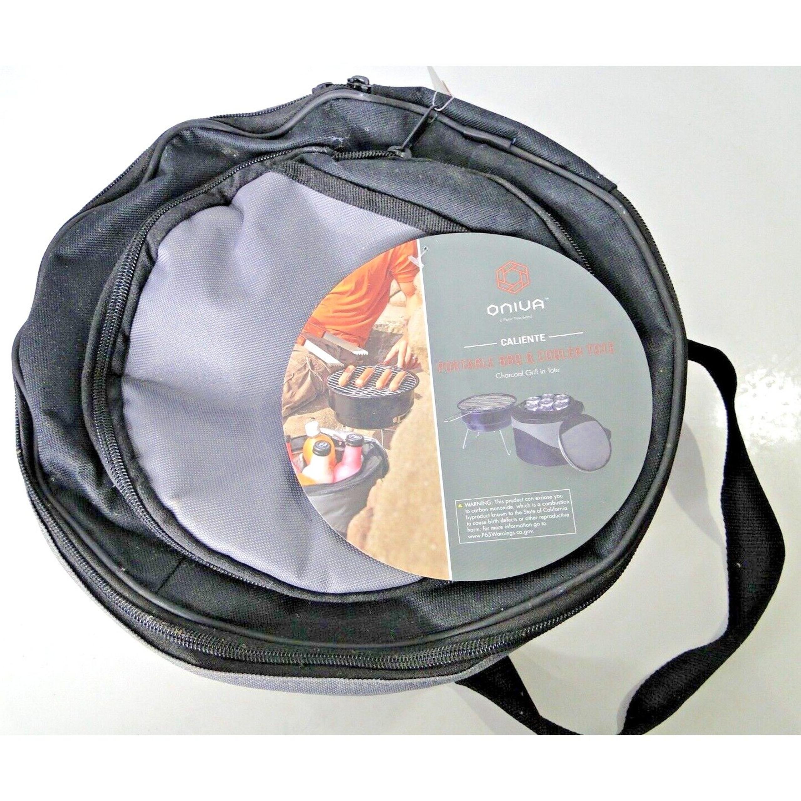 ONIVA - a Picnic Time Brand Caliente Cooler Tote w/ Portable Charcoal BBQ Grill