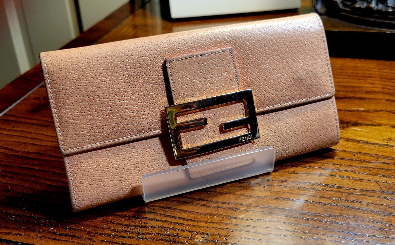 Fendi Baguette Orange Wallet 1997