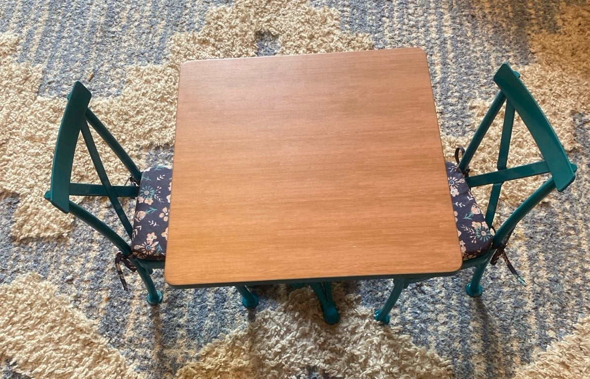American Girl Teatime Table & 2 Chairs Set retired