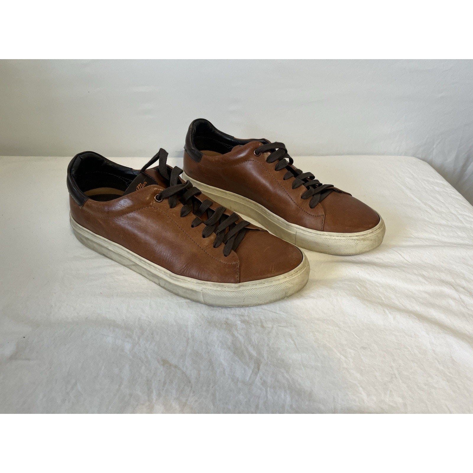 Good Man Brand Legend Court Brown Leather Suede Sneakers Mens 11 Retail 228