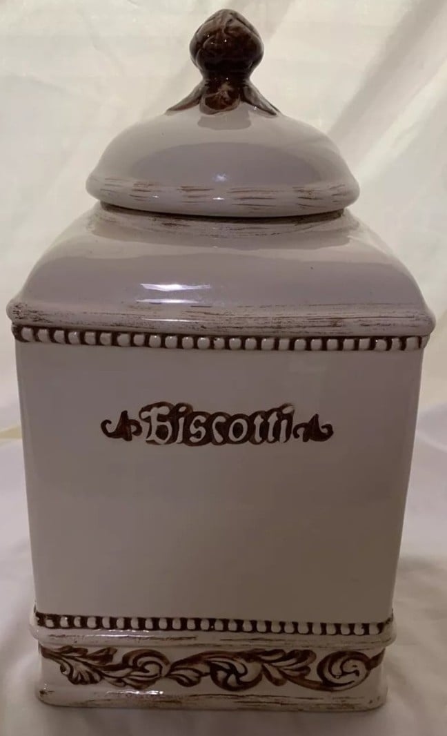 Bischotti Cookie Jar Antique Finish 121/4 Tall