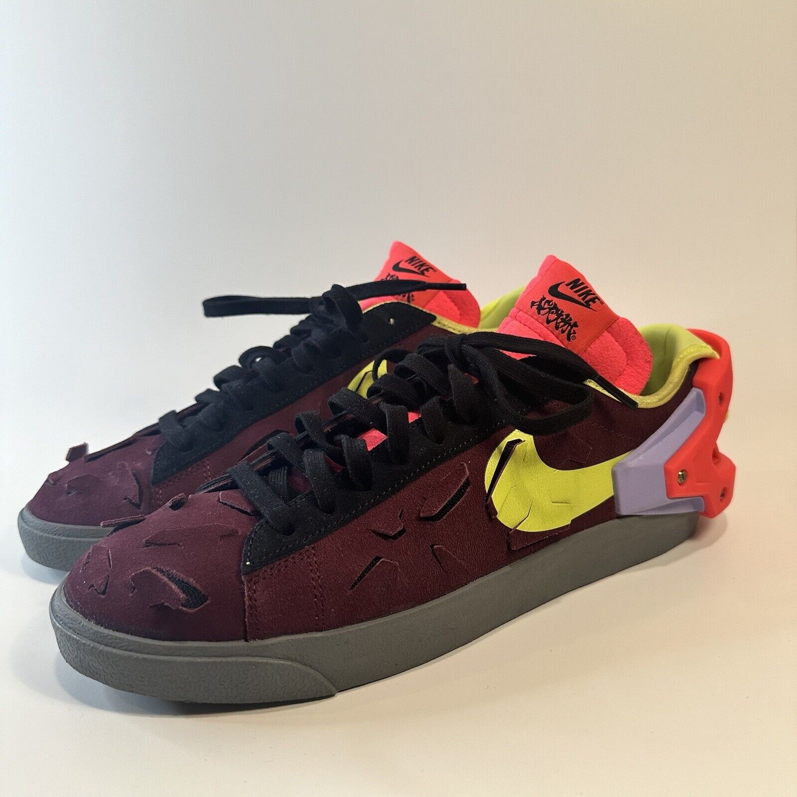 Size 10 - Nike Blazer Low x Acronym Night Maroon 2022