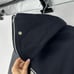 DeLONG 90s Letterman Wool Varsity Bomber Jacket Size M Black Embroidered