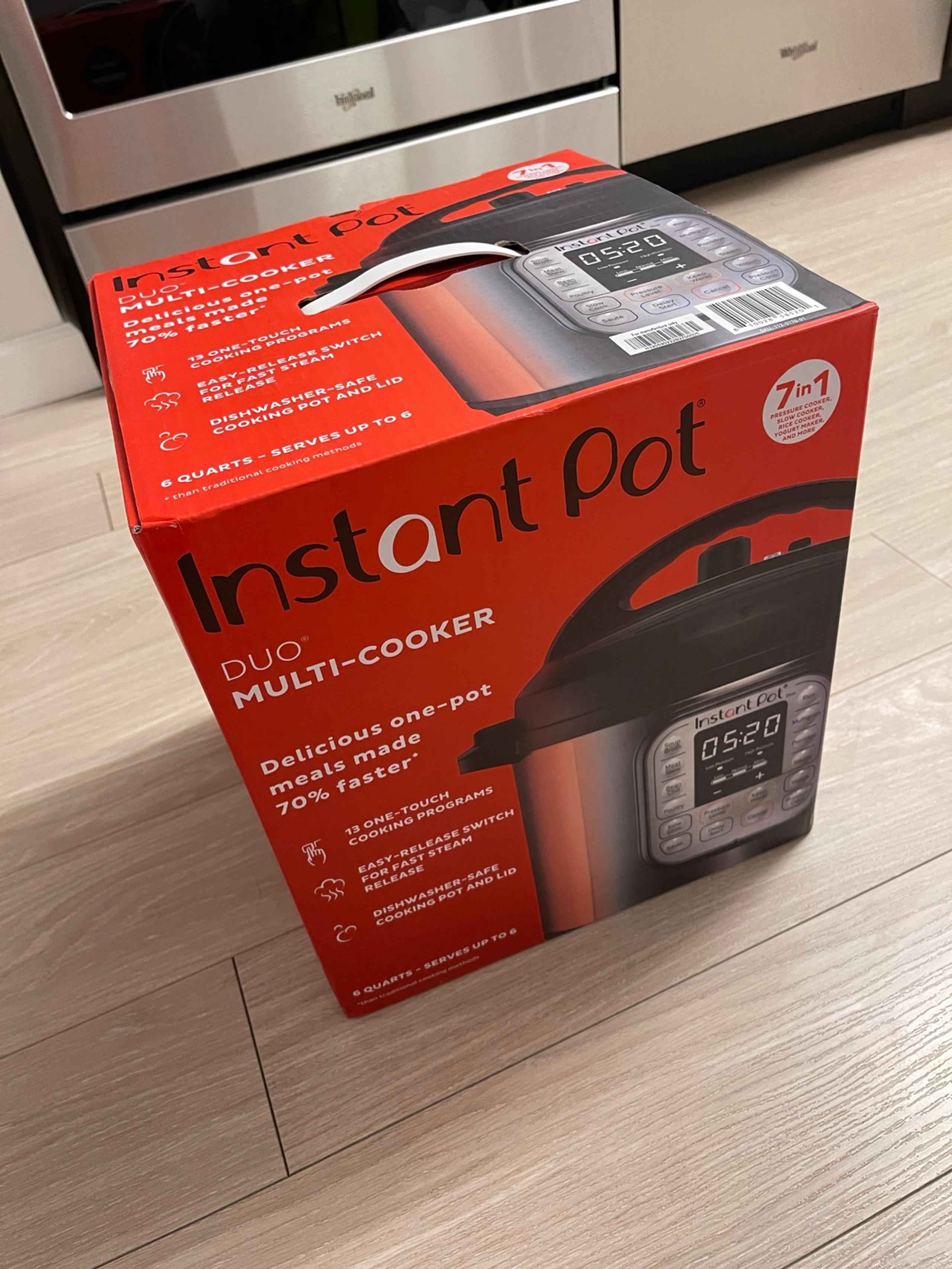 Instant Pot Duo 7-in-1 Electric Pressure Cooker, 6 Quarts