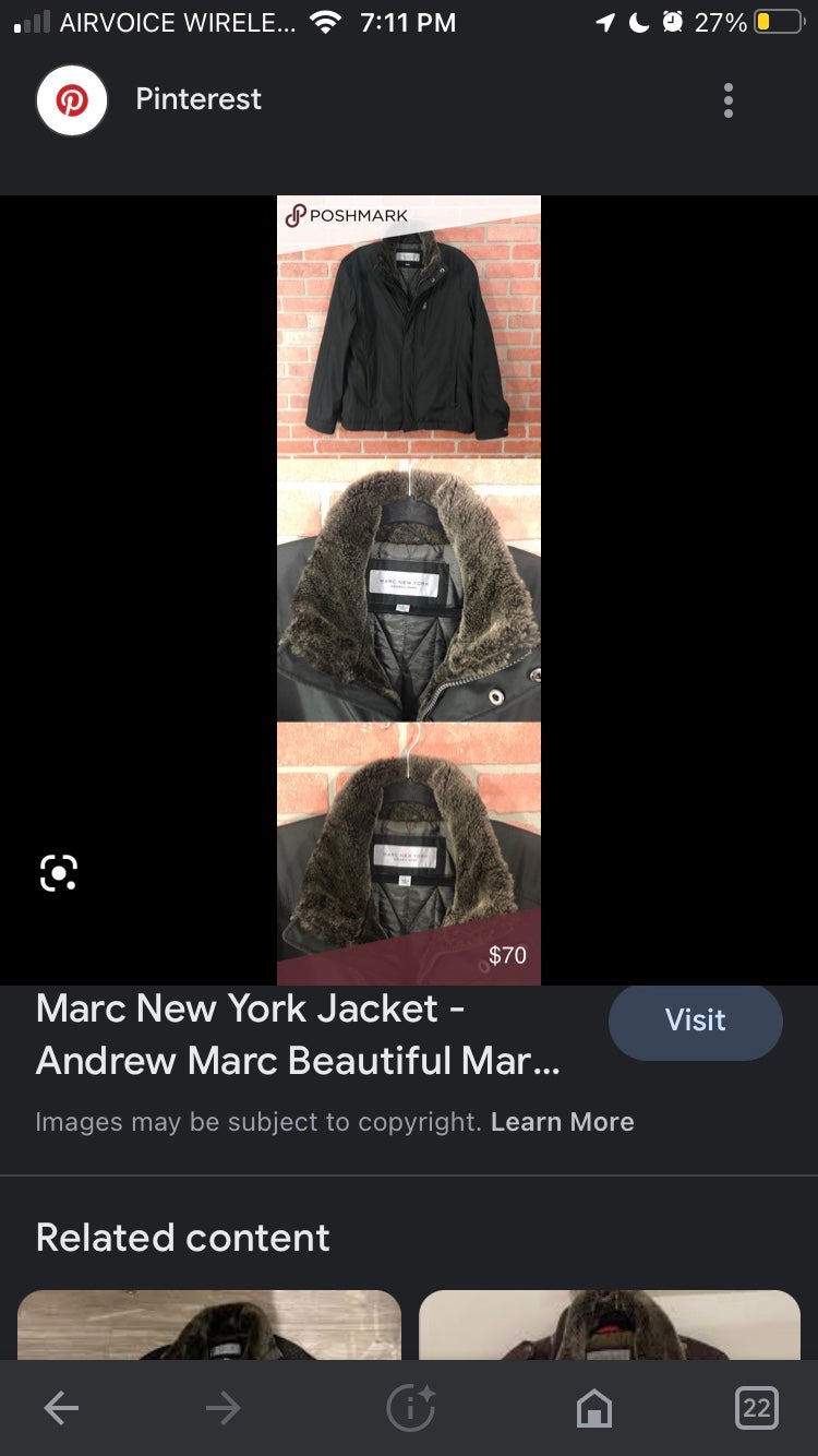 marc new york black Andrew Marc XL jacket