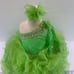 Girls green Pageant glitz princess cupcake dress.