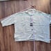 Eskandar Beachy STITCH EFFECT LINEN Stripe Blazer WIDE CHINESE COLLAR JACKET