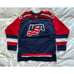 Vintage Nike 2002 Team USA Winter Olympic Hockey Blue Jersey Youth Large