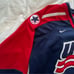 Vintage Nike 2002 Team USA Winter Olympic Hockey Blue Jersey Youth Large