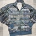 Adidas Originals Jeremy Scott Track Jacket Men L Denim Pattern *READ 3 Stripe