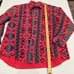 VINTAGE WRANGLER brush popper Aztec shirt men’s western boho cottage 18-35 XXL