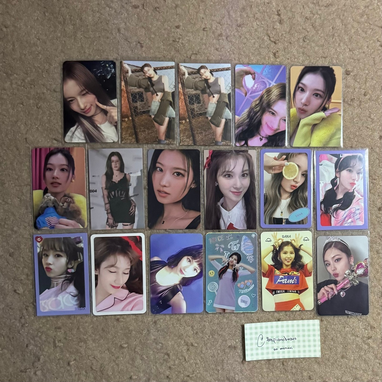 sana photocard set
