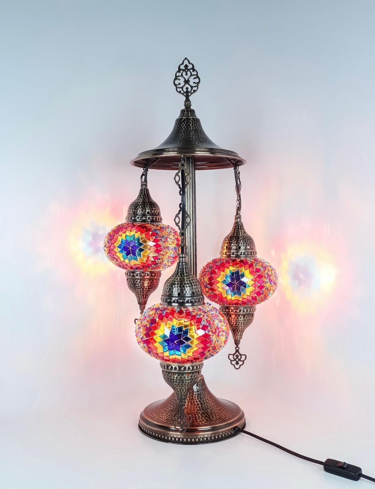 Turkish colorful handmade collector table lamp