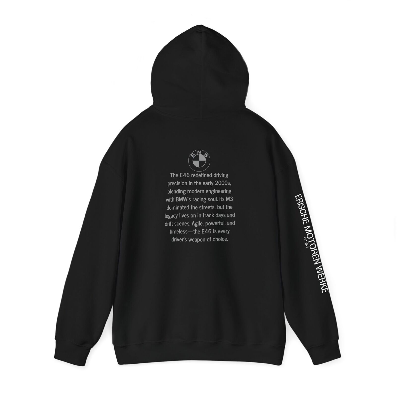 BMW E46 Tribute Hoodie - Ultimate Driving Machine Legacy