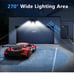Solar Lights for Outside, 180LED 6500K Motion Sensor Outdoor Lights, IP65 Waterp