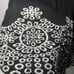 Adrianna Papell Embroidered Hem Halter Top, Black And Ivory, Size Large, NWT