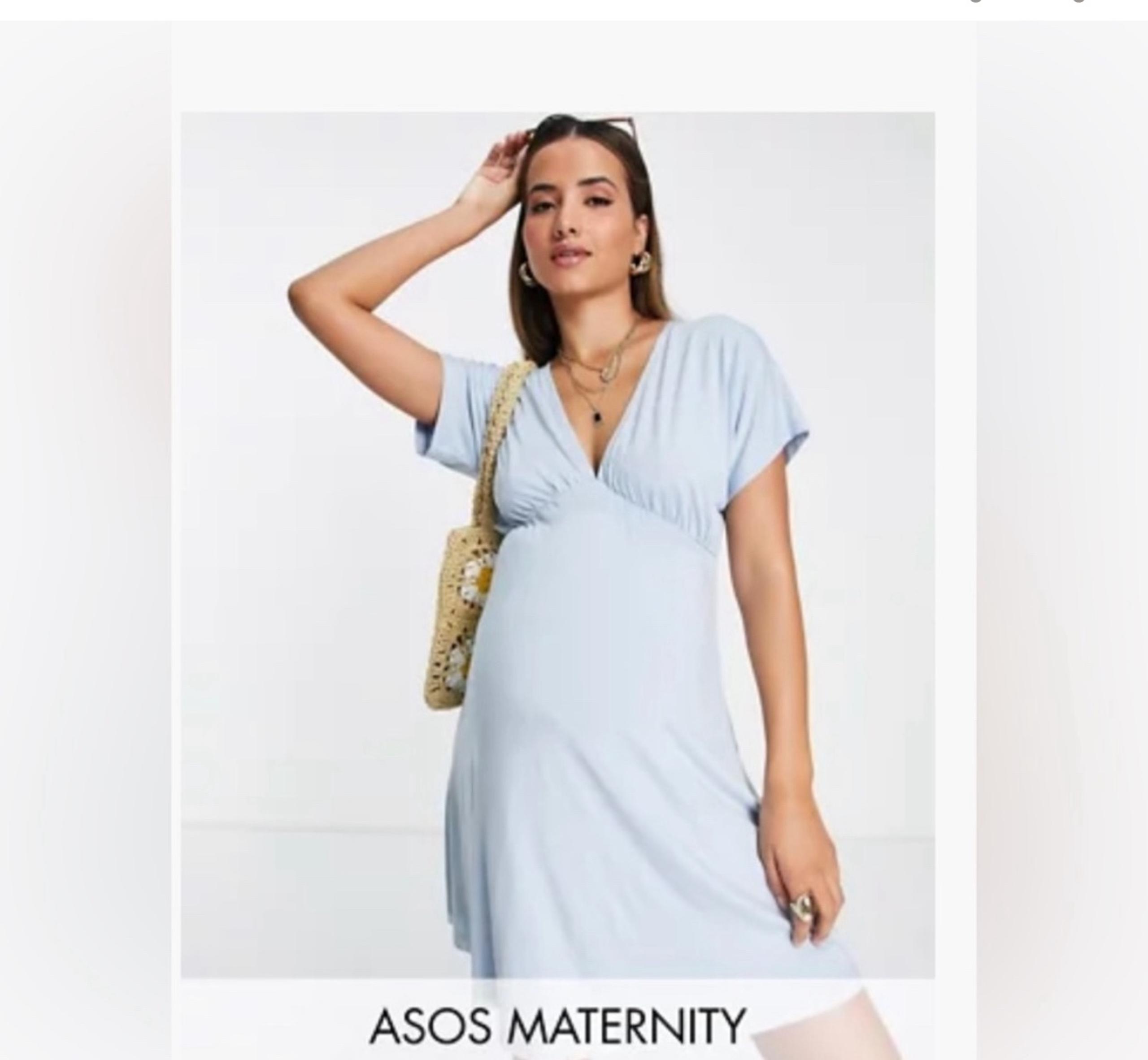 Blue ASOS Maternity Dress
