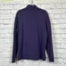 Ralph Lauren Polo Sweater Mens L Purple Estate Rib Mock Neck 1/4 Zip VTG Y2K