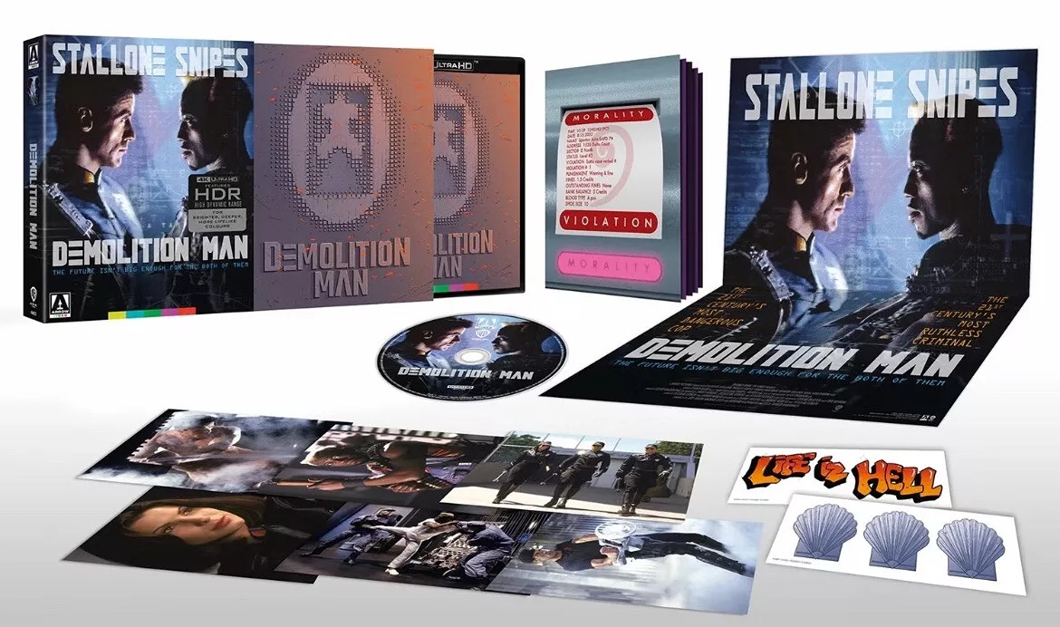 Demolition Man Limited Edition (4K UHD+Extras+Slipcover) NEW (Sealed)-Free S&H