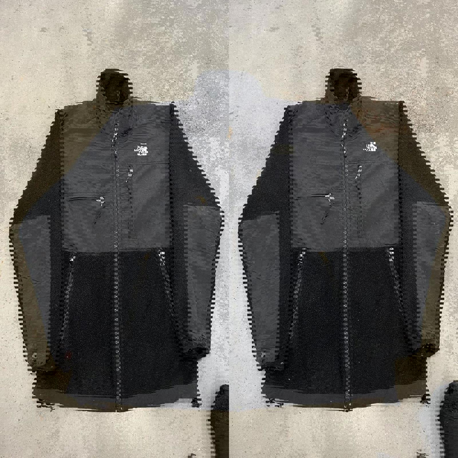 vintage the north face black fleece denali jacket