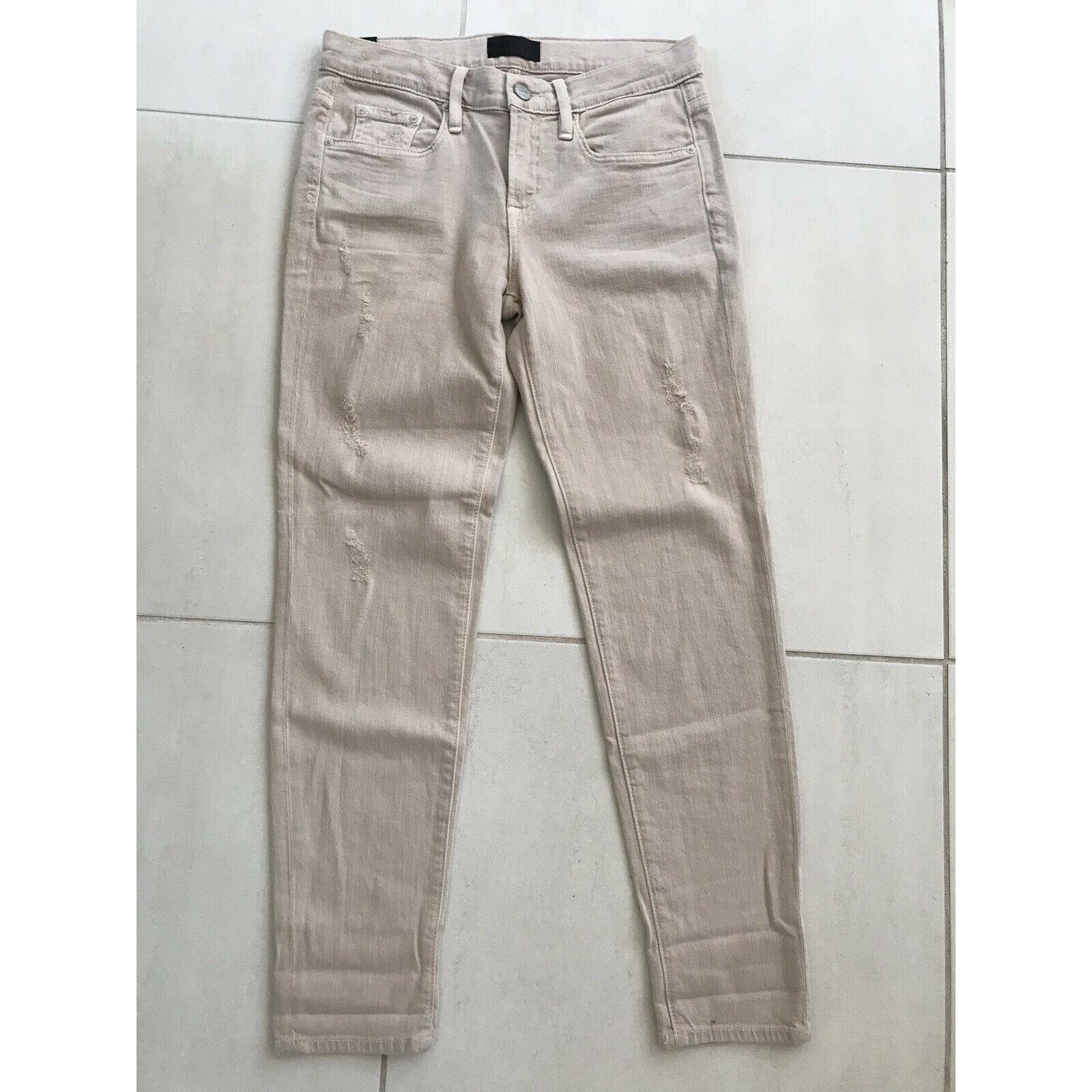 Vince Mason Rolled Relaxed Distressed Denim Jeans
