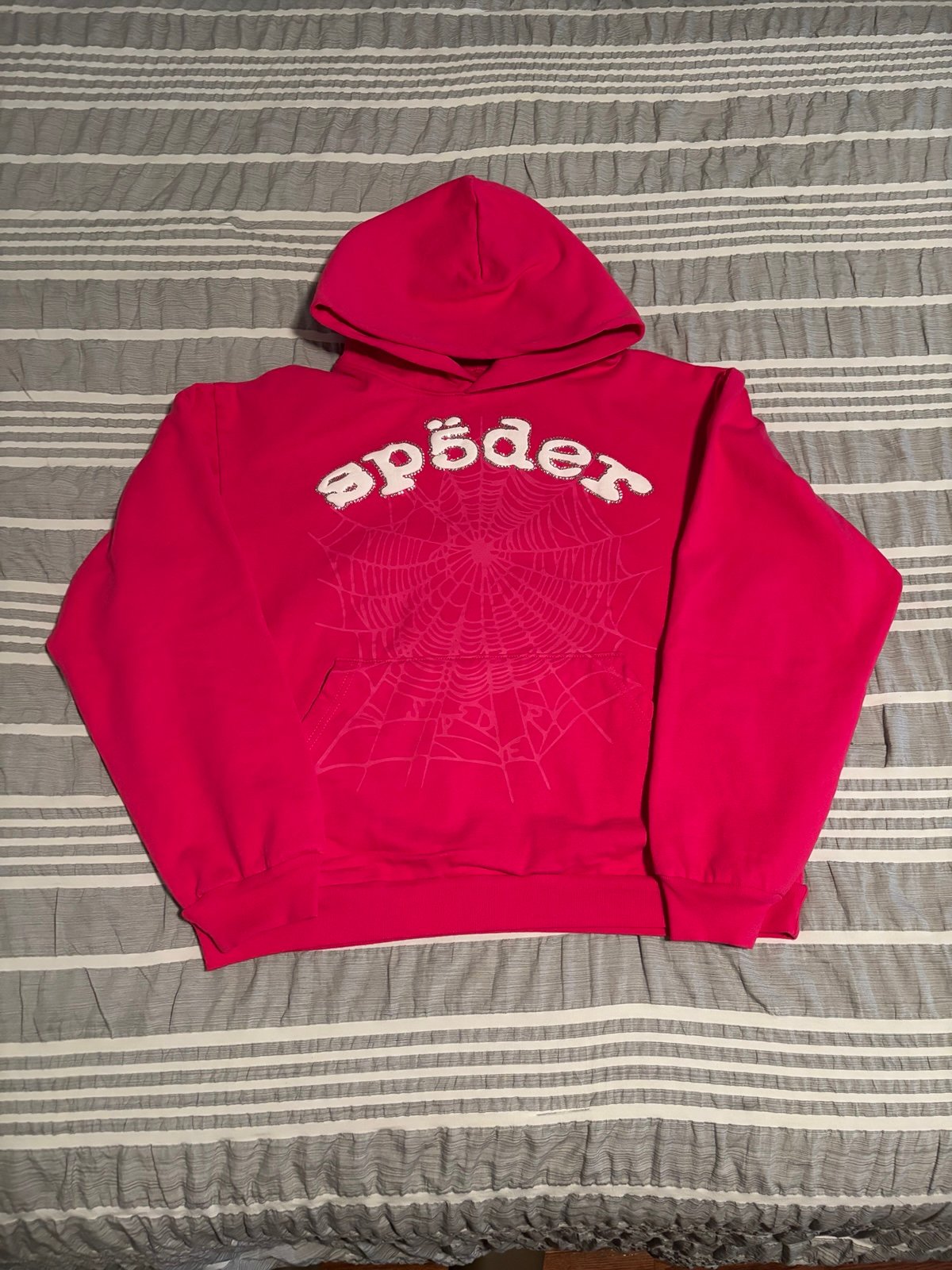 Rose Sp5der Hoodie Rhinestone