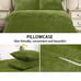 greenoak Velvet Duvet Cover Queen Size,Sage Green Ultra Soft Breathable Flannel