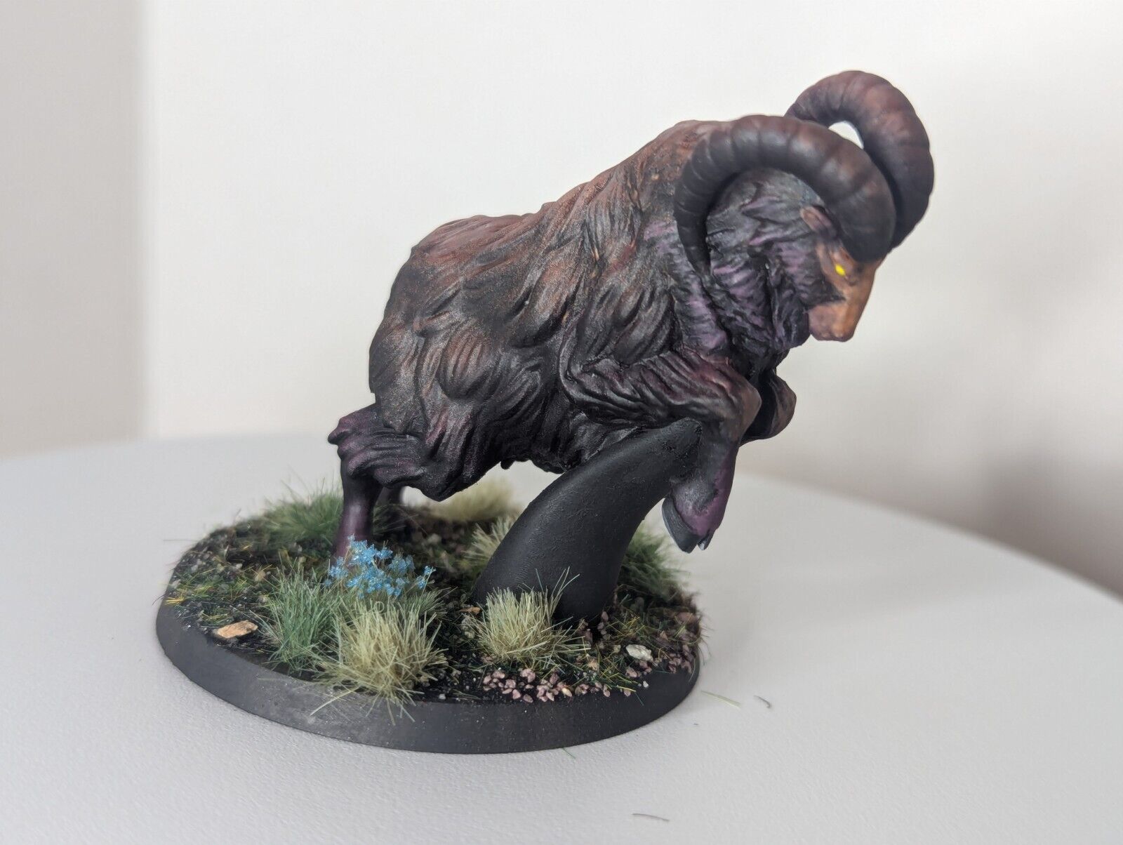 Painted Mountain Goat/Sheep Miniature for D&D, Frostgrave, Tabletop Games