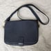 NEW Madewell Leather Transport Flap Shoulder Bag Dark Baltic Blue
