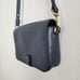 NEW Madewell Leather Transport Flap Shoulder Bag Dark Baltic Blue