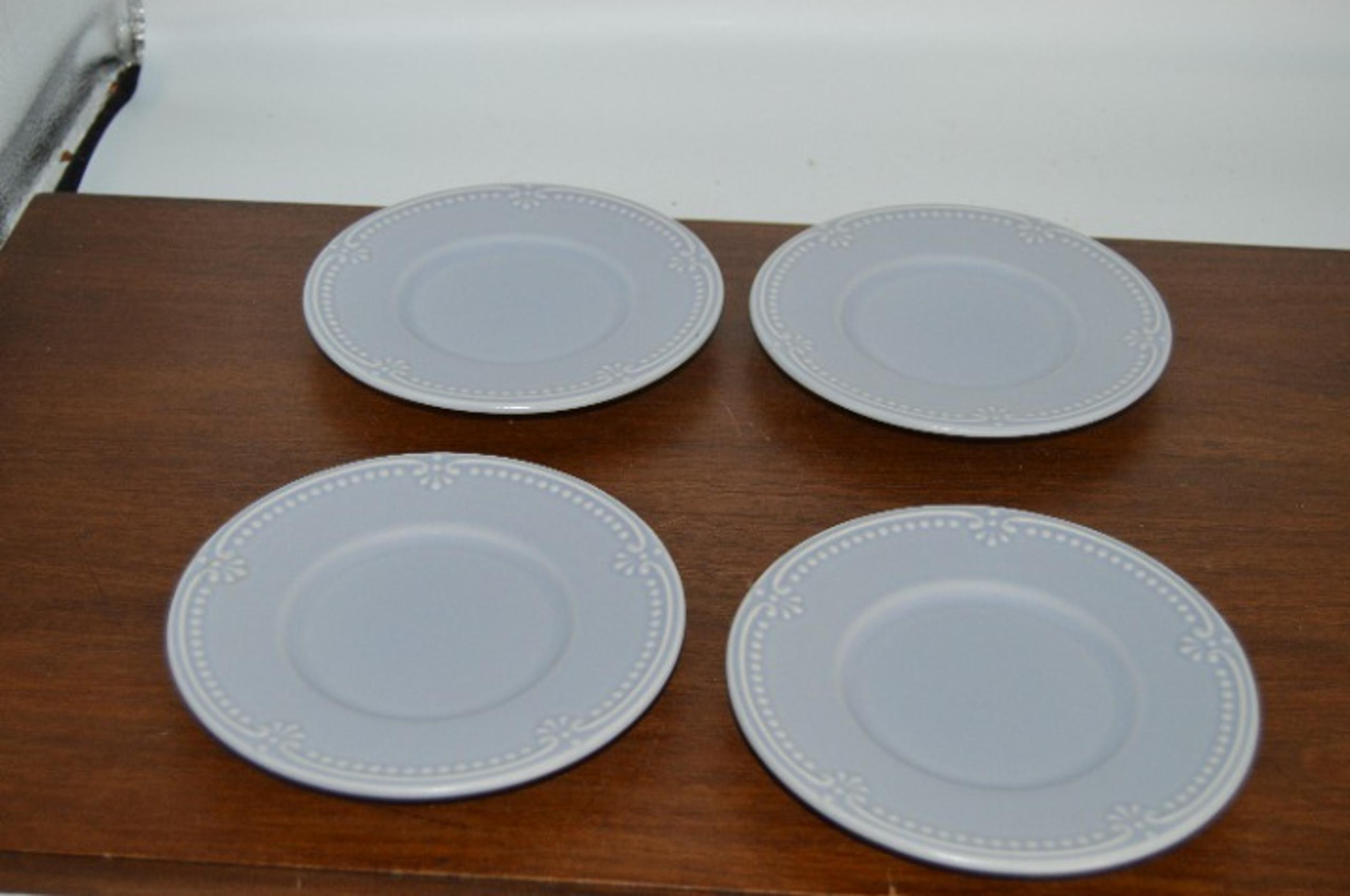 Salad Plate Sea Blue Pearls by Pfaltzgraff - Set of 4
